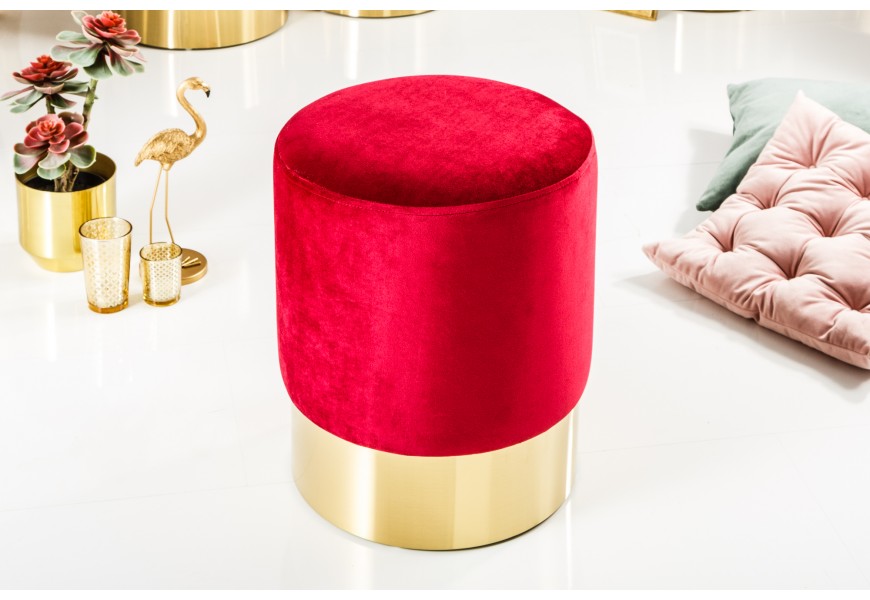 Luxusn&aacute; taburetka Modern Barock červen&aacute; mentolov&aacute; svetloružov&aacute; staroružov&aacute;