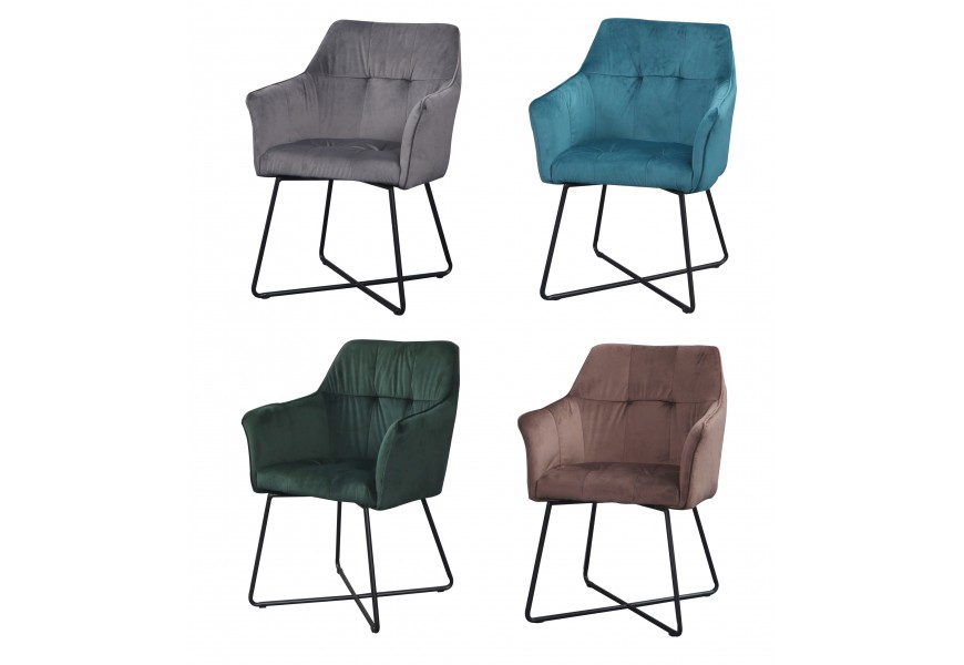 &Scaron;t&yacute;lov&aacute; industri&aacute;lna stolička zamatov&aacute; s opierkami &scaron;ed&aacute; tyrkys zelen&aacute; kapuč&iacute;no