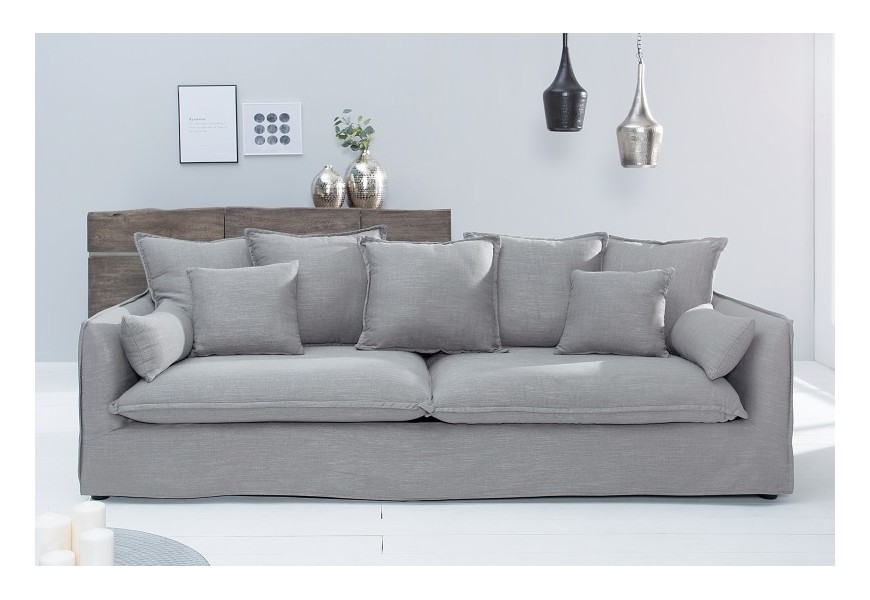 Elegantná štýlová sedačka Heaven sivá