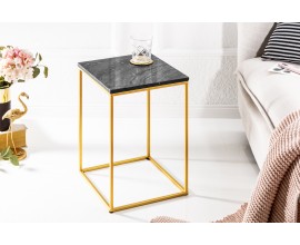 Luxusný príručný stolík Noble IV čierny mramor