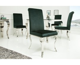 Stolička Modern Barock tmavozelená