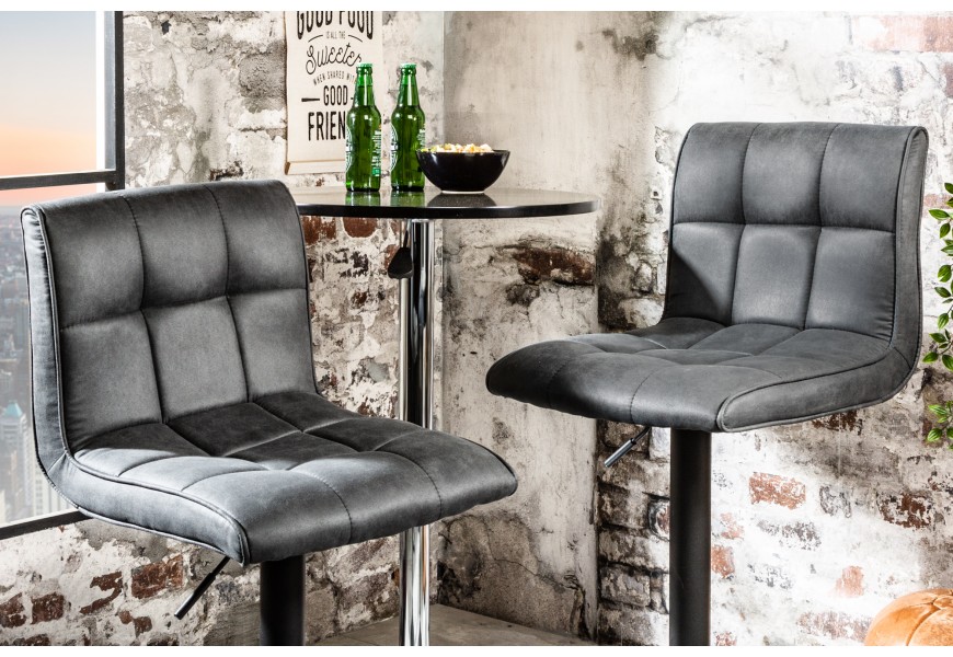 Barová stolička Modena 95-115 cm sivá