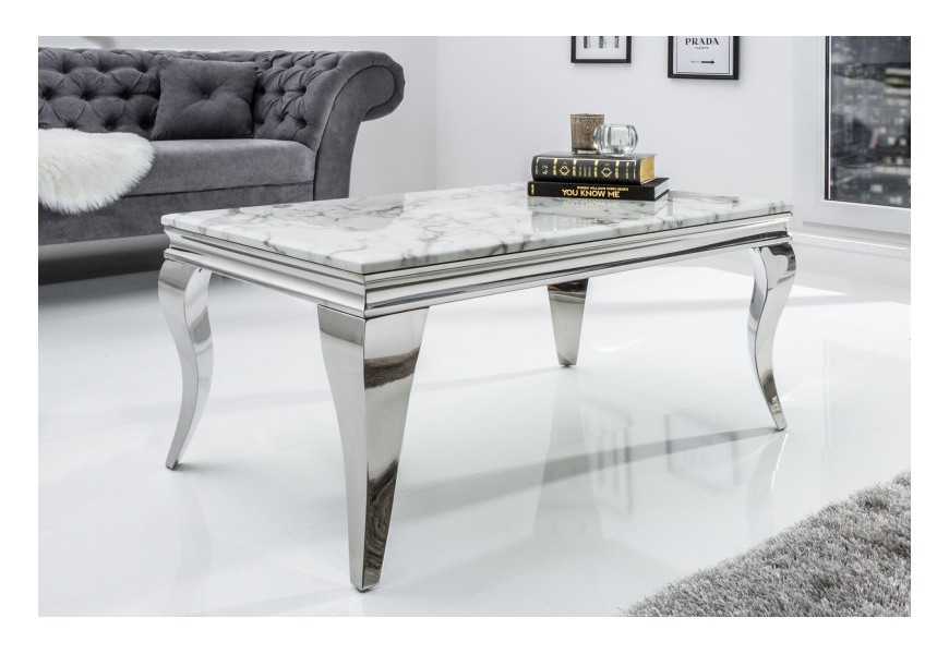 Luxusn&yacute; mramorov&yacute; konferenčn&yacute; stol&iacute;k Modern Barock 100cm
