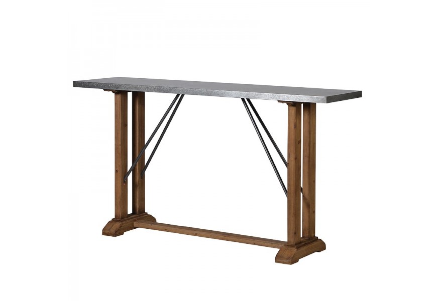 Dizajnový industriálny barový stôl Crempton