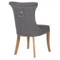 Moderná luxusná jedálenská stolička Maripose s klopadlom sivá, čierna, krémová 96cm