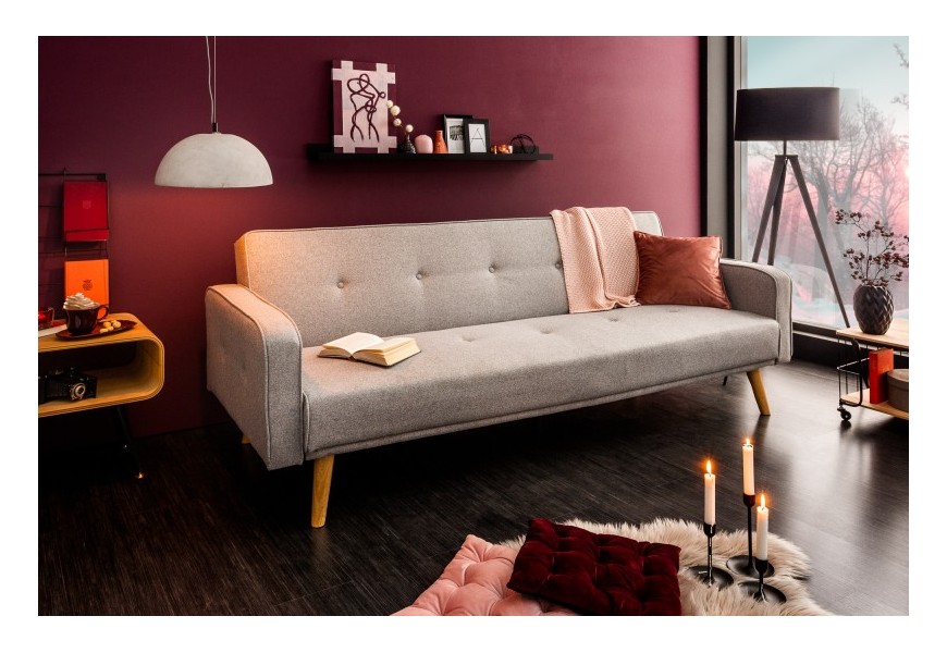 V&yacute;nimočn&aacute; siv&aacute; sedačka Ellgra z mas&iacute;vu