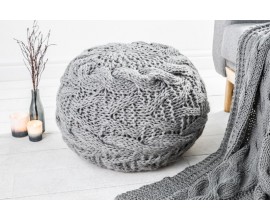 Exkluzívna pletená taburetka Ottomann