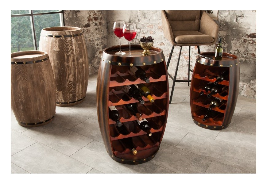 Atypická vinotéka Crawley z masívu 80cm