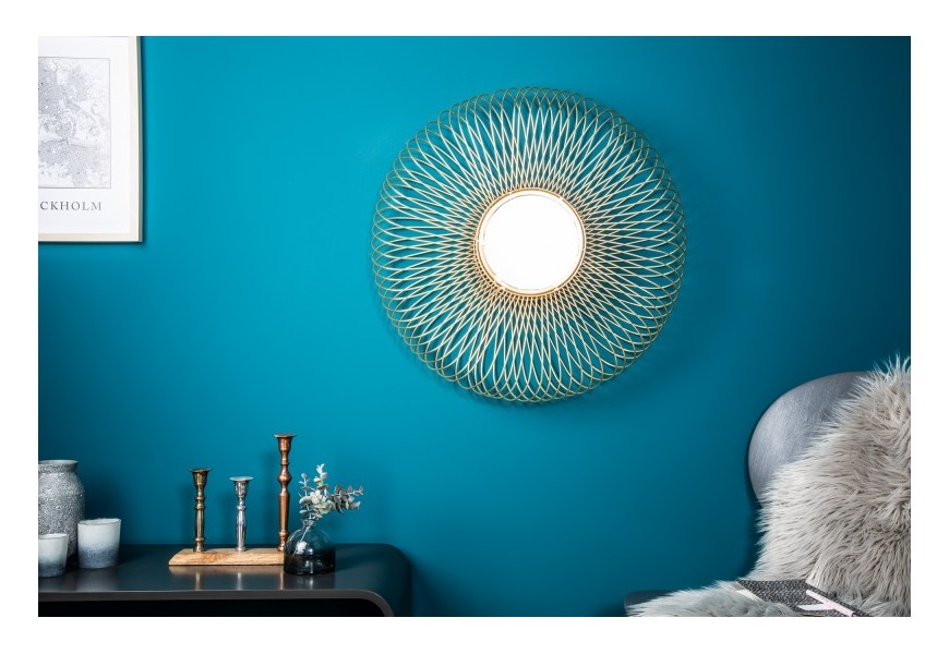 Atypick&eacute; zrkadlo Bolton - 62cm strieborn&aacute;