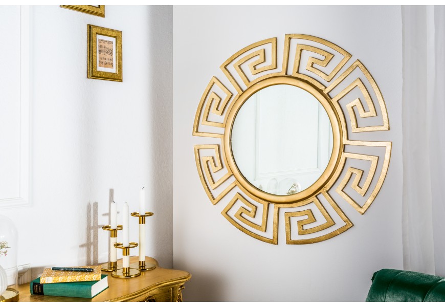 Luxusné okrúhle zrkadlo Euphoria 85cm zlaté