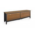 Moderný minimalistický TV stolík  Amberes z masívneho dreva so zásuvkami 188cm