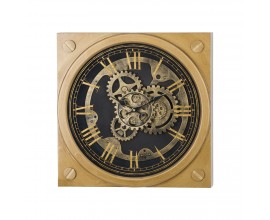 Dizajnové nástenné mechanické hodiny Steampunk