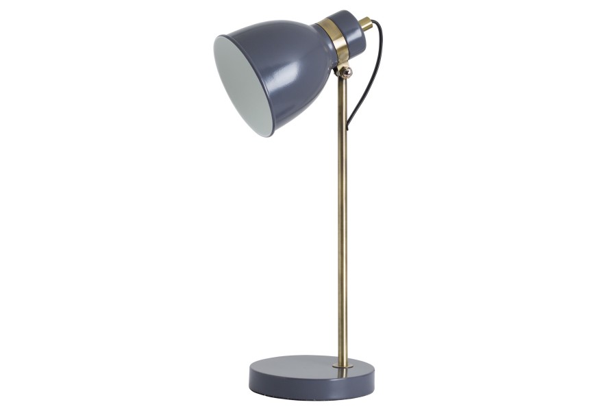 &Scaron;t&yacute;lov&aacute; stoln&aacute; lampa 43cm siv&aacute;/zlat&aacute;