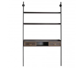 Industriálna kovová knižnica Hudson 