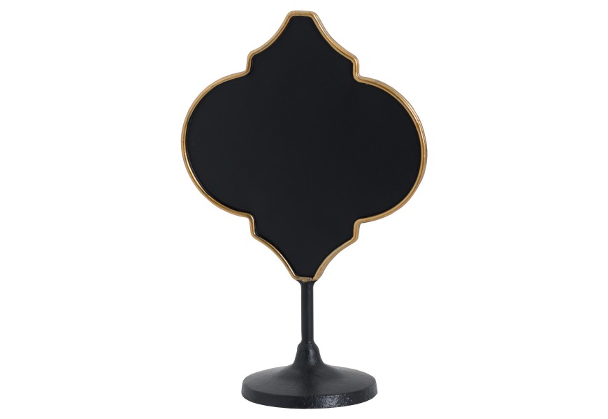 Atypick&aacute; kovov&aacute; Vintage tabuľa čierna/bronzov&aacute;