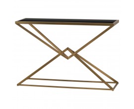 Exkluzívna dizajnová konzola kov/sklo