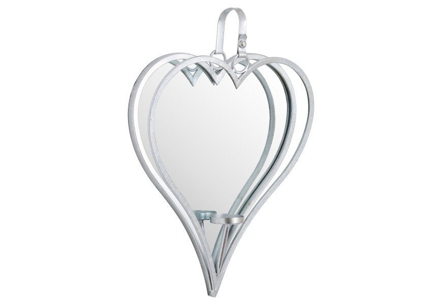 Jedinečné strieborné zrkadlo vďaka svojmu tvaru pôsobí naozaj romanticky