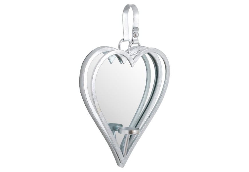 Jedinečn&eacute; mal&eacute; zrkadlo Eloise so stojanom na sviečku