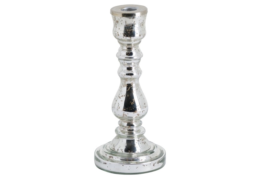 Elegantný sklený svietnik vo vintage štýle