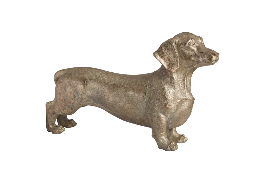 Štýlová kovová soška psa