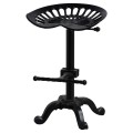 Jedinečná industriálna barová stolička v čiernej farbe