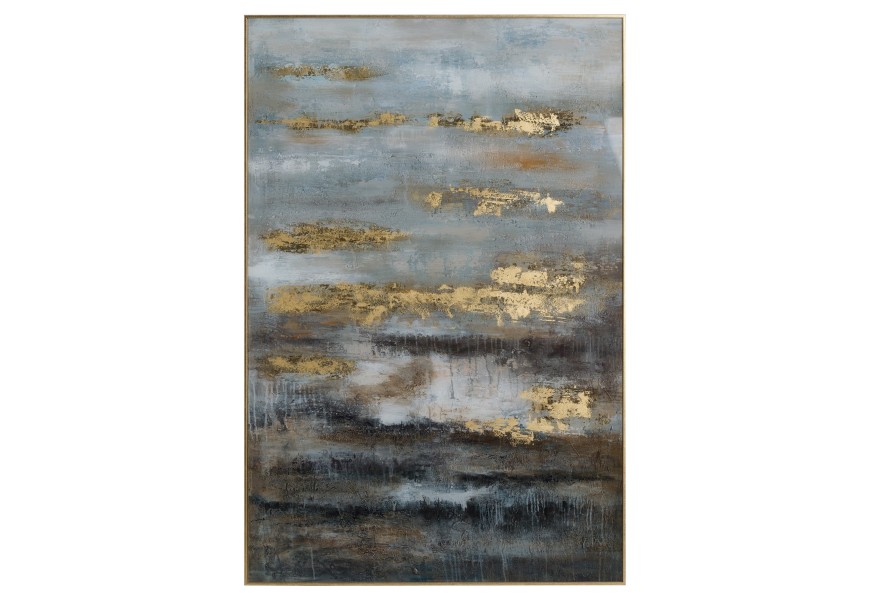 Jedinečný abstraktný obraz je maľovaný ručne a teda je každý kus zaručene originál