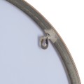 Minimalistické okrúhle zrkadlo s medeným rámom 60cm