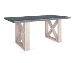 Luxusný masívny jedálenský stôl Alborán s prekríženými nohami 200x100cm 