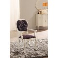 Luxusná rustikálna jedálenská stolička Rustica vyrezávaná