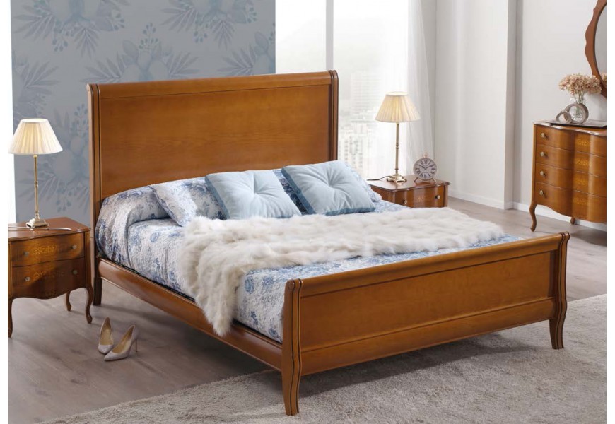 Nadčasová masívna posteľ v rustikálnom štýle