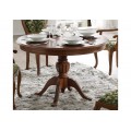 Elegantný vyrezávaný jedálenský stôl v rustikálnom štýle