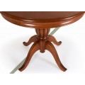 Luxusný rustikálny okrúhly jedálenský stôl CASTILLA Chippendale II z masívneho dreva