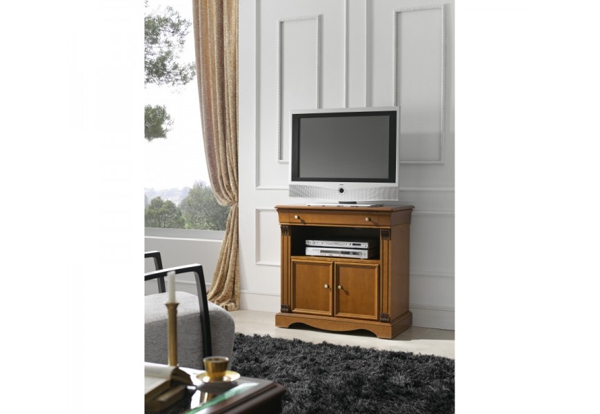 Luxusný rustikálny TV stolík RUSTICA v klasickom štýle 81cm