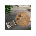 Dizajnový rozkladací okrúhly jedálenský stôl Tira II z masívu