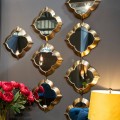 Dizajnové trojité nástenné zrkadlo Casablanca