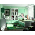 Luxusná študentská izba Blanco decape / Verde agua