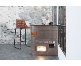 Luxusný bar Truck sivý so svetlom vľavo