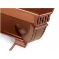 Luxusný rustikálny štvorcový konferenčný stolík RUSTICA I presklený 90cm
