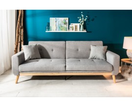 Moderná rozkladacia sedačka Scandinavia sivá 215cm