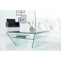 Luxusný sklenený konferenčný stolík Ghost 70cm