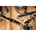 Luxusný strieborný retiazkový luster Odilon 118cm