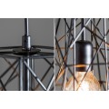 Atypická závesná lampa Mira s kovovou konštrukciou