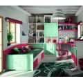 Luxusná detská izba Blanco Decape / Verde Agua / Coral