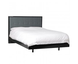 Moderná sivo-čierna manželská posteľ Sylvain 150cm