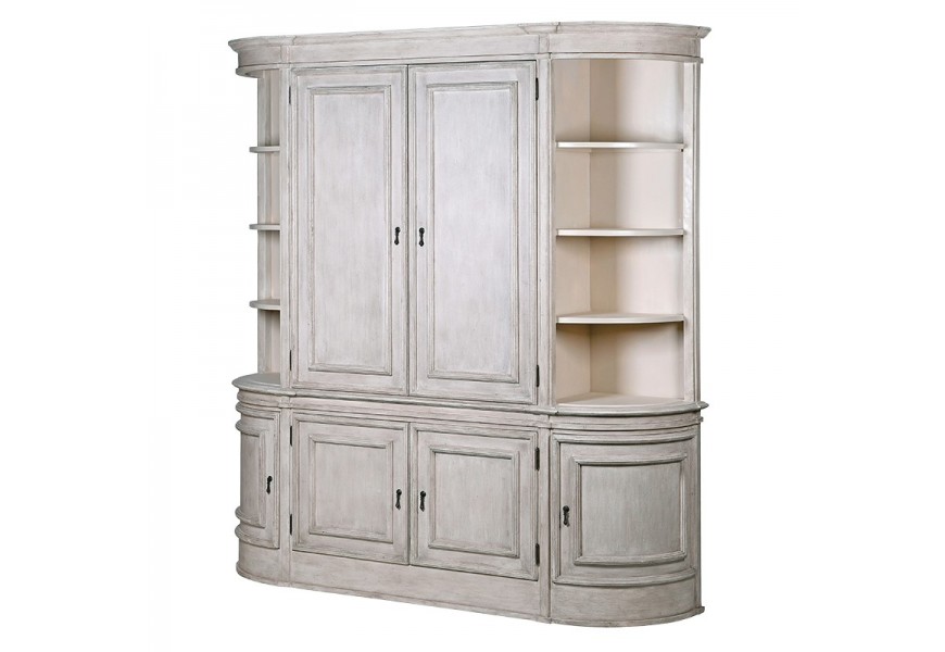 Luxusná biela vitrína Celene v provensa štýle