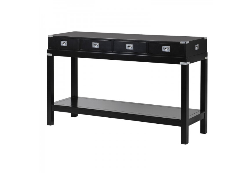 Luxusná čierna moderná vysoká konzola Wielton Nero