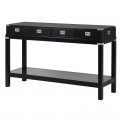 Luxusná čierna moderná vysoká konzola Wielton Nero