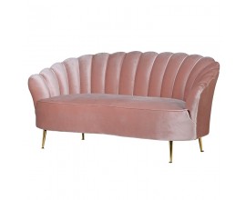 Luxusná art-deco sedačka Orenette Rosé v staroružovej farbe 170cm