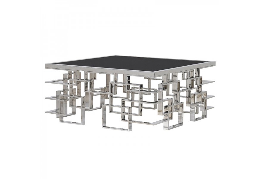 Moderný Art-deco konferenčný stolík štvorcový Oriane 100cm