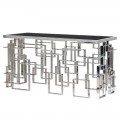 Moderná Art-Deco konzola chrómová Oriane 150cm